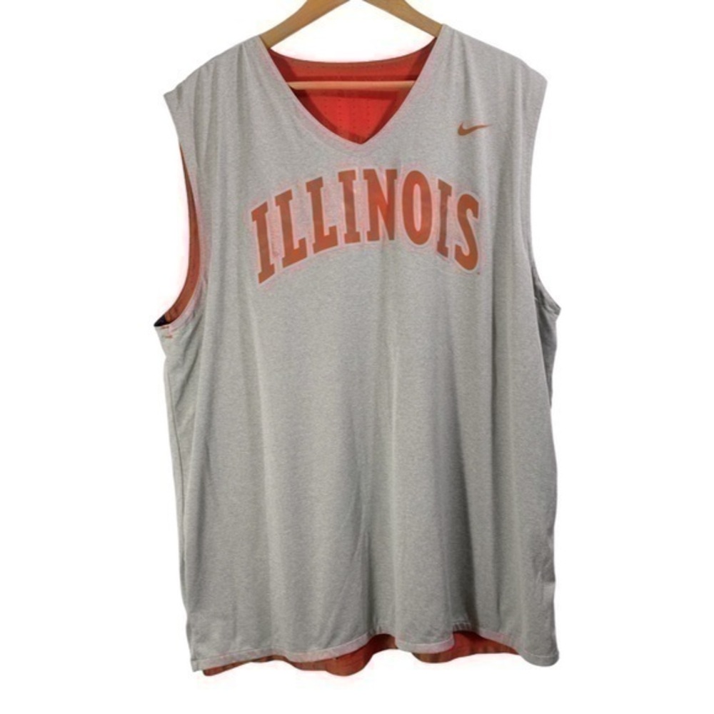 Nike Illinois men reversible jerseys Size L Color Orange/Gray